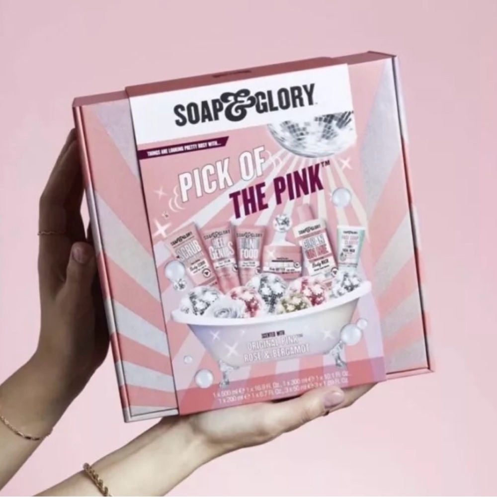 BNIB!Soap & Glory Pick of the Pink Gift Set Original Pink,Rose & Bergamot 😻💖🫧🎁🛍️ - Picture 12 of 15
